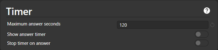 Anki Timer Settings